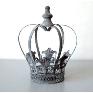 Juego de 2 Coronas Decorativas de Hierro Forjado, Ideales para Decoración del Hogar, Fiestas, Navidad, Mesa de Estilo Rústico - Product Image 6