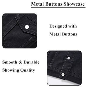 Top Tendance Haute Qualité Hommes Hiver Denim Veste À Capuche Avant Écologique Imperméable Respirant Taille Régulière Fait Bon Matériel - Product Image 5