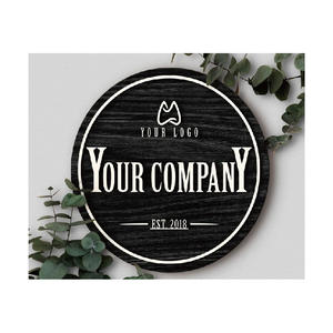 Panneau de logo en <span class=keywords><strong>bois</strong></span> personnalisé, panneau rond en <span class=keywords><strong>bois</strong></span>, panneau de <span class=keywords><strong>bureau</strong></span> en <span class=keywords><strong>bois</strong></span> personnalisé - Product Image 2