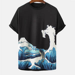 High quality fashion men t <b>shirt</b> cotton polyester casual wear oversized streetwear plain blank breathable in different <b>colours</b> - Product Image 1