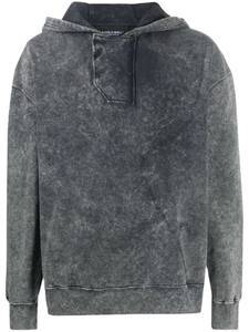 Custom 3D Print Acid <b>Wash</b> Distress Embroidery Hoodie Heavyweight Cotton French Terry Oversized Men's Hoodies - Product Image 2