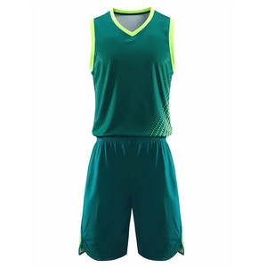 Tenue de basketball respirante personnalisée par sublimation 100% polyester réversible unisexe pour équipe, ensemble d'entraînement de basketball - Product Image 1