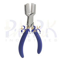 Alicates de sujeción de anillos de acero inoxidable de 140 mm con mordazas de nailon y mangos de espuma mate con resorte para engarzar, fabricación de joyas, manualidades DIY y anillos de retención