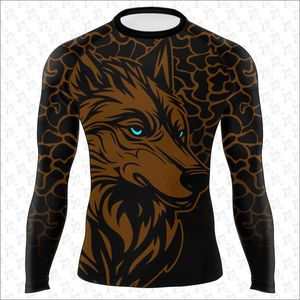 Mangas largas de secado rápido Rash Guards para hombres Custom MMA poliéster spandex material Rash Guard sublimación Diseño y logotipo - Product Image 4