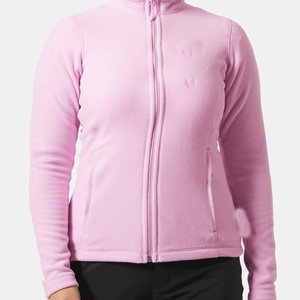 2025 nouveau hiver porter des vestes polaires pour femmes à manches longues avant fermeture éclair respirant Logo personnalisé casual Style polaire veste femmes - Product Image 3