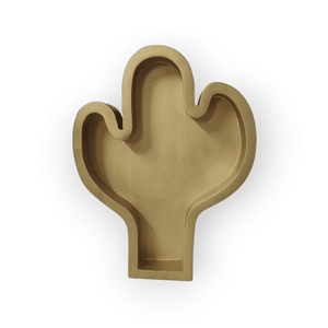 UPOD - Portavelas de Madera de Mango en Forma de Cactus, Color Negro y Dorado, Hecho a Mano por Artesanos Indios de Alta Calidad, para el Hogar, Jardín, Navidad - Product Image 3