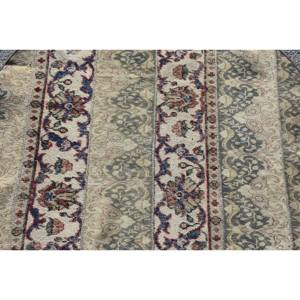 พรมสีเบจแบบดั้งเดิมขนาด3,7x3,7ฟุตพรมตุรกี - Product Image 5