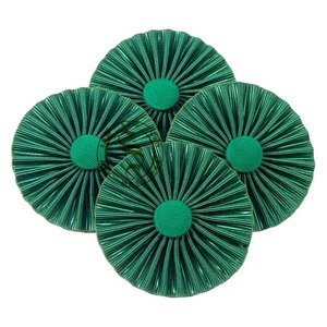 Rosette en dentelle bleue brodée pour tablier de rite écossais rectifié |   Tabliers maçonniques en toile personnalisables de haute qualité - Product Image 4