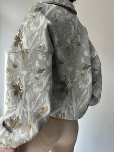 Camoflouge Unisex half zip Hoodies Pullover Hoodies para damas con personalización - Product Image 2