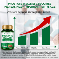 Acentiallabs Prostate Health Capsules 90p Saw Palmetto SNAP Blend Reishi Maitake Zinc Selenium Lycopene Complément alimentaire pour le bien-être masculin