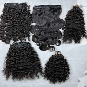 ผมแท้พม่า CDYHAIRVN 100% คิวติเคิลเรียงตัวกันเป็นระเบียบ  แบบมัดรวมพร้อมปิดผมด้านหลัง  แบบดับเบิ้ลดรอน  ไม่ผ่านการแปรรูป  สำหรับต่อผม - Product Image 1
