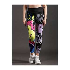 Pantalons de yoga imprimés taille haute, leggings de sport extensibles pour femmes, ajustement confortable pour le yoga, la remise en forme et le port quotidien - Product Image 5