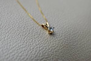 1.50CT VS1 Lab Grown Diamond Solitaire Colgante con 14K Cadena minimalista de oro sólido Collar de compromiso de moda - Product Image 4