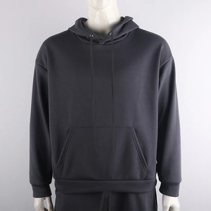 Neon Green Style Men's Fashion Tracksuit Solid 2 Pieces Long Sleeve Hoody Loose Sweatpants Casual Sport Suit Men 2025 Newest - Product Image 2