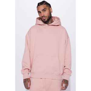 Conjunto de sudaderas con capucha de marca privada, ropa de 2 piezas para hombre, ropa de entrenamiento, chándal grueso de lujo de invierno de gran tamaño para correr para hombre - Product Image 4