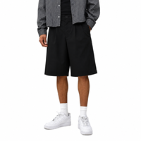 Shorts chino en sergé de coton personnalisés avec logo, coupe décontractée, style décontracté chic, couleur unie, minimalistes, pour hommes, avec poches, fabrication OEM/ODM.