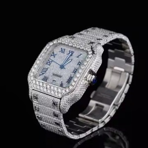 Montre de luxe haut de gamme avec diamants Moissanite de qualité VVS Pièce antique disponible à un prix abordable - Product Image 4