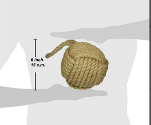 Bouchon de porte en corde de jute à nœud de singe (4 lb)-corde épaisse tressée à la main-décor nautique - Product Image 3