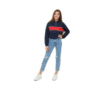 Automne hiver hommes femmes lâche épaule manches à capuche pull veste acide lavage polaire sans doublure longue longueur à la mode étranger - Product Image 2