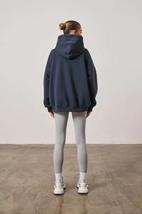 Women Oversized Long <b>Hoodie</b> 100% Cotton <b>Velour</b> Casual Loose Fit Streetwear Winter Comfort - Product Image 5