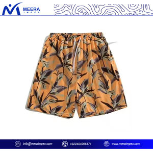 Short de plage pour hommes imprimé par sublimation personnalisé vente en gros OEM motif solide brodé de flamme conception écologique - Product Image 3