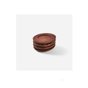 Tasse à thé en bois Coaster sous-verres en pierre Gravé Coaster Tea Cup mat pour forme ronde au mieux 4 pièces design sculpté - Product Image 6