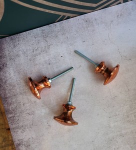 Copper <b>Cupboard</b> Door Handle Hammered Iron Knobs for Home Dresser Door Cabinet Furniture Decorative <b>Kitchen</b> Wardrobe Handle Knobs - Product Image 3