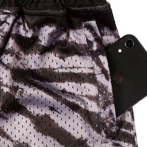 Pantalones cortos de malla precio al por mayor logotipo personalizado ropa de marca gimnasio informal pantalones cortos de calle de malla unisex pantalones cortos personalizados - Product Image 6
