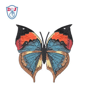 Custom <b>Iron</b> <b>on</b> Emblem Embroidered Butterfly Patch for DIY Garment - Product Image 3