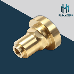 Pièce en laiton usinée avec précision, technologie de tournage CNC, finition lisse, composant métallique pour l'ingénierie mécanique - Product Image 1