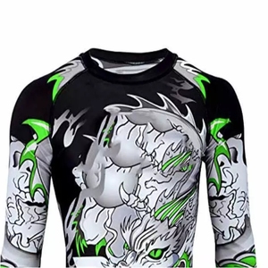 Camiseta de Compresión de Manga Larga para MMA, Spandex, BJJ, UPF50+, Transpirable, Personalizable, para Hombre - Product Image 5