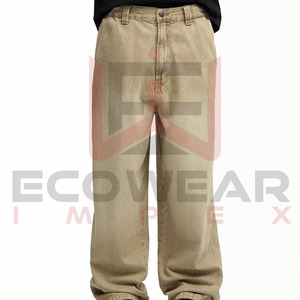 Pantalones Vaqueros Holgados de Diseño Personalizado con Logotipo, Pantalones de Moda Urbana para Hombre, Pantalones Acampanados, Primavera Otoño, Nueva Moda Transpirable - Product Image 5