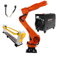 Bras robotisé industriel KUKA KR 25 R3100-2 à 6 axes, charge utile de 25 kg, portée de 3100 mm, moteur et boîte de vitesses, pour poste de travail de soudage à l'arc automatisé