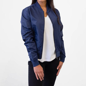 Women Bomber Jacket Bulk Factory Custom Logo Casual Fashion Outerwear - Product Image 2