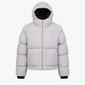 Nuevas chaquetas acolchadas negras para hombre con cuello levantado, ropa informal suelta con capucha, cremallera completa, lona de algodón de invierno - Product Image 2