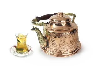Tetera de Cobre Turca Maras, Grabada a Mano, Ecológica, para Café y Té, 1L, Estilo Antiguo para el Hogar - Product Image 5