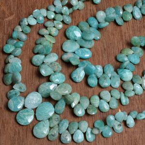 Fabricant direct en gros de haute qualité en vrac bleu Amazonite perles de pierres précieuses en forme de poire pour la fabrication de bijoux - Product Image 4