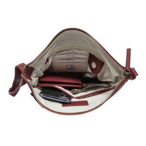 กระเป๋าสะพายข้างสไตล์โบฮีเมียนวินเทจผักสีแทน (VT) ผิวมันเงาสไตล์อิตาเลียนแท้สำหรับหนังบัฟไฮด์อินเดีย - Product Image 2