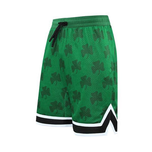 2024 entièrement personnalisé bouffée impression Logo Gym basket-ball athlétique maille Shorts décontracté survêtement solide motif uni teint non tissé Technique - Product Image 3