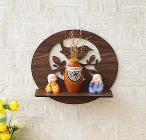 Colgante de pared de madera MDF de Metal rústico, detalles exquisitos hechos a mano a partir de mango, pino de acacia, acabado pulido, hogar único hecho a mano - Product Image 1