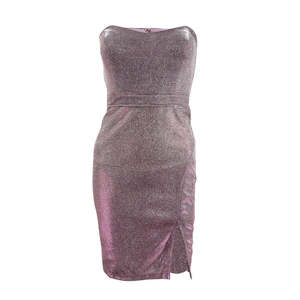 Abito viola senza spalline con glitter Teeze Me Junior, taglia 9, con vita naturale - Product Image 1