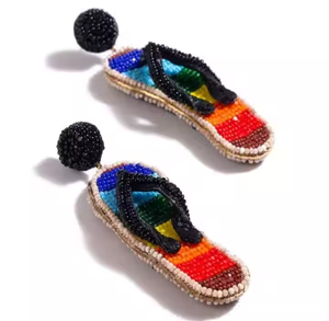 ห่วงใส่หูรองเท้าแบบปักลายสำหรับผู้หญิงใส่ไปงานปาร์ตี้สาวๆน่ารักๆประดับไข่มุกด้วยงานฝีมือ MD - Product Image 1