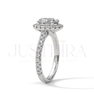 Bague en diamant ovale de qualité export, idéale pour le quotidien, le bureau et un style élégant. Prix compétitif. - Product Image 5