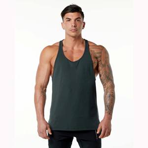 94% algodón 6% Spandex relajado sudor transpirable de corte bajo Neckline abierto Racerback verde cazador hombre ASOS Stringe - Product Image 1