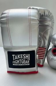 Gants de boxe TAKESHI FIGHT GEAR, haut de gamme, sur mesure, en cuir de haute qualité, avec sangle de poignet réglable, confortables - Product Image 2