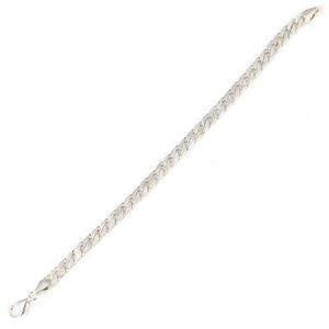 925 Sterling Silver 0.5 mm Chain Bracelet Rhodium Plated Religious <b>Charm</b> Bracelets <b>Bangles</b> Diamond Pearl Zircon Main for Gift - Product Image 2
