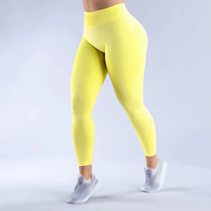 2025 nouvelle mode en gros contrôle des taux taille haute respirant haute élastique Push Up Yoga Gym sans couture Leggings pantalon pour les femmes - Product Image 6