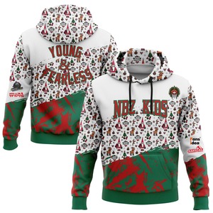 Direct Industry Wholesale 3D Embroidered Custom Stitched <b>Red</b> White Christmas 3D Sports Pullover <b>Sweatshirt</b> Hoodie - Product Image 4