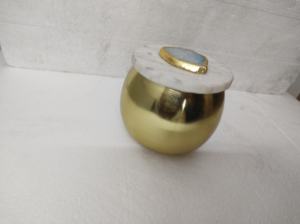 Plateau de service en métal au design unique pour la décoration intérieure Plateau de service en agate Plateau à fruits - Product Image 4