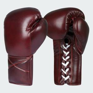 Guantes de Muay Thai de cuero de vaca genuino Guantes de boxeo de combate profesionales - Product Image 4